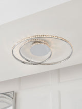 Next Chrome Luna Flush Ceiling Light- Buy online at McGrocer