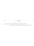 Chrome Luna flush ceiling light faceted glass beads, UK version