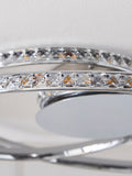 Chrome Luna flush ceiling light faceted glass beads, UK version