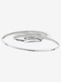 Chrome Luna flush ceiling light faceted glass beads, UK version