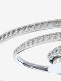 Chrome Luna flush ceiling light faceted glass beads, UK version