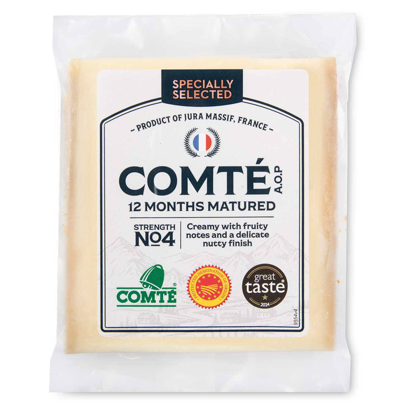 12 months matured Comté cheese - British product