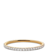 Harrods Monica Vinader Gold and Diamond Essentials Ring- Buy online at McGrocer