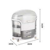 Livingandhome Makeup Storage Box Organizer White, UK version