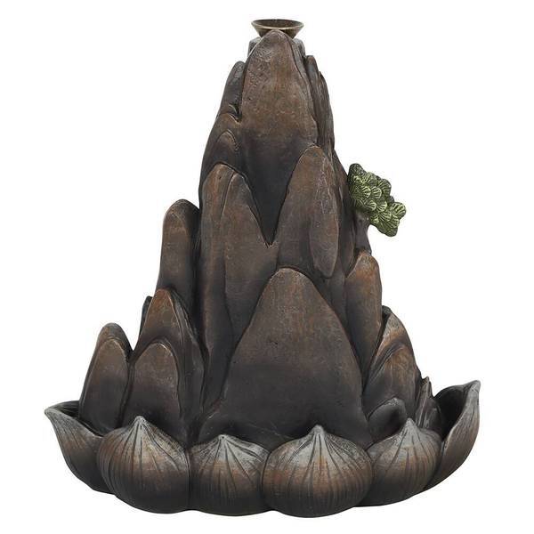 Something Different Mountain Backflow Incense Burner Bronze Effect 18cm (British brand)
