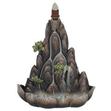 Something Different Mountain Backflow Incense Burner Bronze Effect 18cm (British brand)