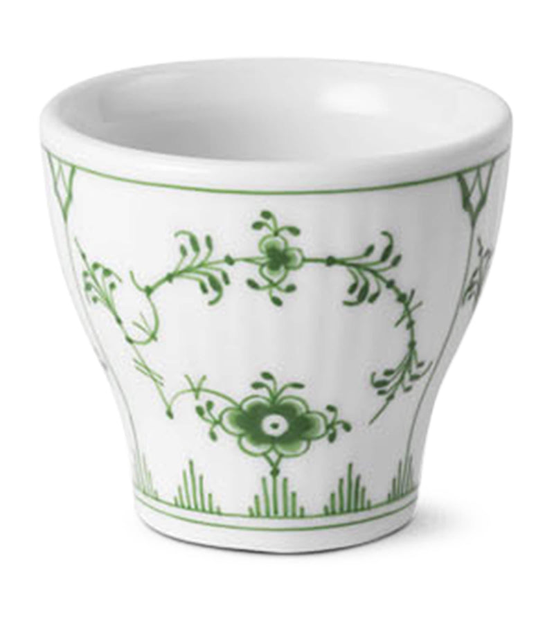 Royal Copenhagen Green Fluted Plain egg cup, imported from the UK