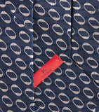 Isaia geometric jacquard silk tie 8.5cm (British brand)