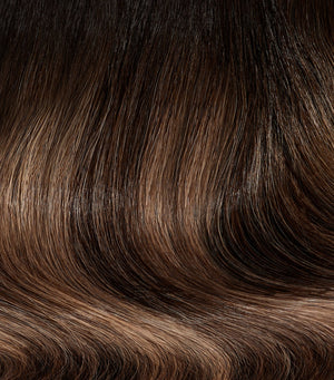 Mini Clip-In Hair Extensions for Fine Hair 18 Inches Two-Piece Set