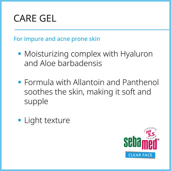Sebamed clear face care gel 50ml skin treatment (British brand)