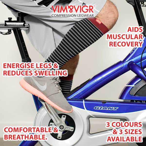 VIM&VIGR wide compression unisex socks in nylon (British brand)