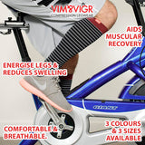 VIM&VIGR wide compression unisex socks in nylon (British brand)