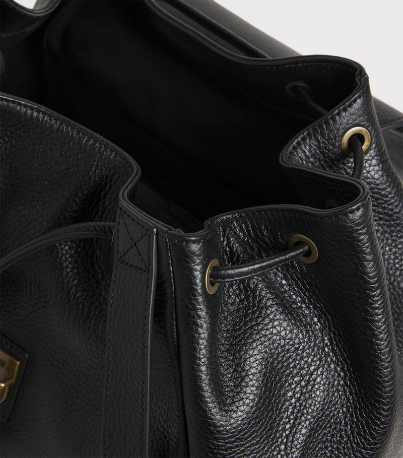 Emporio Armani pebbled leather backpack, imported from the UK