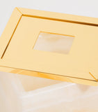 Zodiac Boutique Tissue Box white onyx gold, UK version