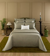 Harrods Yves Delorme Triomphe Kaki Double Flat Sheet 240cm x 295cm- Buy online at McGrocer