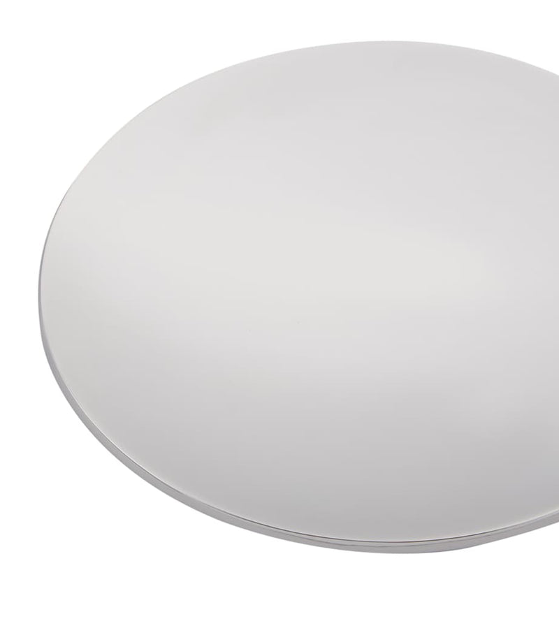 Zodiac round solid brass chrome-plated soap dish (British brand)