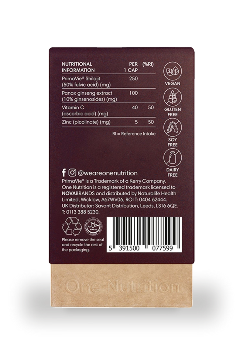 One Nutrition Shilajit capsules 50 capsules - British product