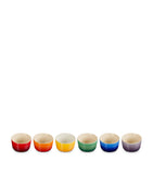 Le Creuset rainbow stoneware ramekins set of 6, UK version