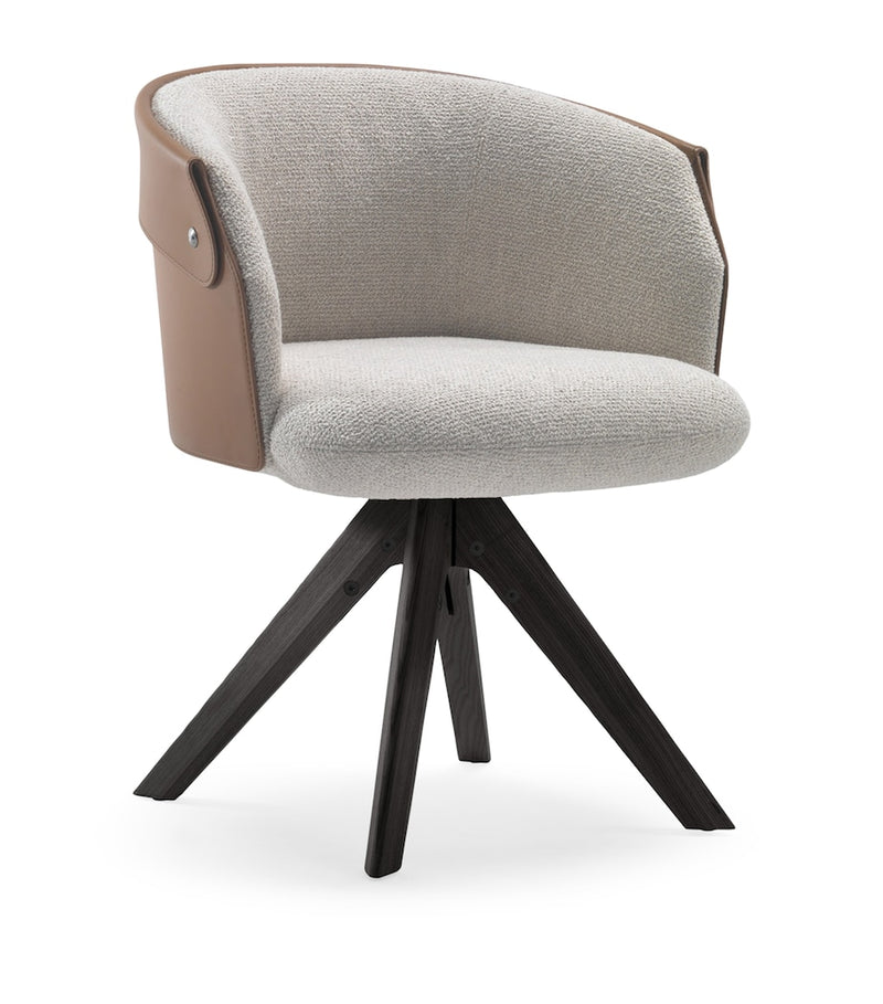 Flexform Ozzy swivelling dining chair 60cm x 55cm, UK version