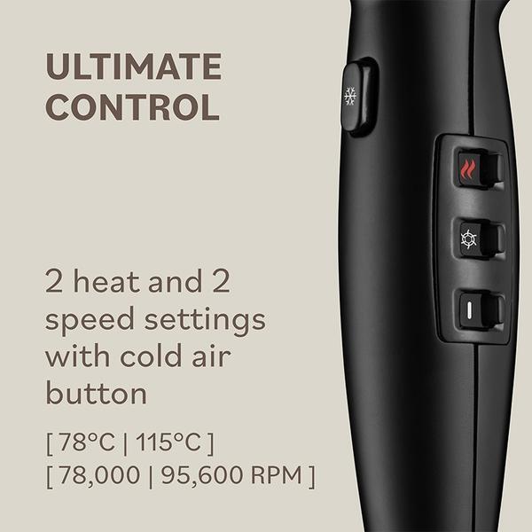 Babyliss Pro Lupia hairdryer with 2200W motor, UK version