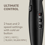 Babyliss Pro Lupia hairdryer with 2200W motor, UK version