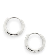 Harrods Monica Vinader Sterling Silver MV Siren Muse Huggie Earrings- Buy online at McGrocer