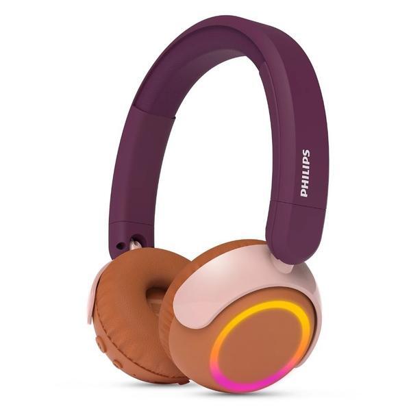 Casque sans fil supra-auriculaire Philips TAK4200 magenta pour enfants, version britannique