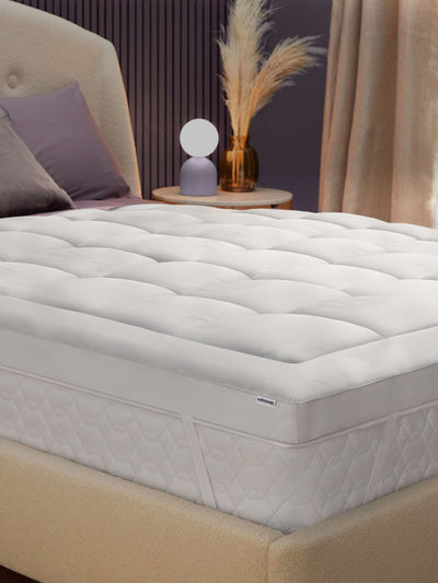 Next Silentnight White Deep Sleep Ultimate 1000 Extra Deep Mattress Topper- Buy online at McGrocer