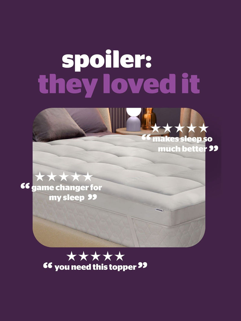 Silentnight White Deep Sleep Ultimate 1000 Extra Deep Mattress Topper (British brand)