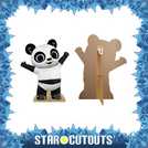 Star Cutouts Pando Star Mini cardboard cutout 76x61x10cm (British brand)