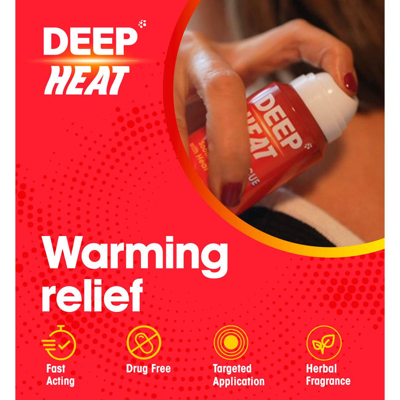 Deep Heat Muscle Rescue spray 72.5ml, imported from the UK