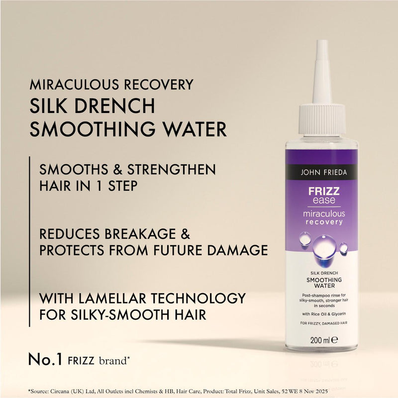 John Frieda smoothing water for frizzy hair 200ml, UK version