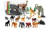 Chad Valley Safari animal figures bucket 50pc, imported from the UK