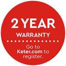 Keter Emily Grey storage box 277L, UK version