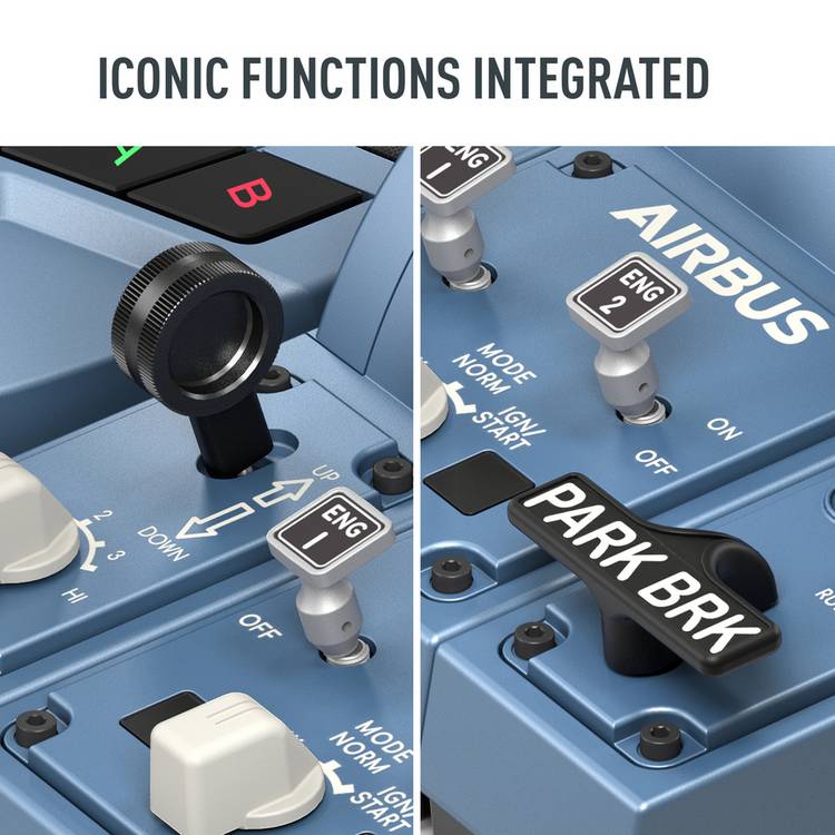 Thrustmaster TCA Captain Pack X Airbus Edition flight controller (British brand)