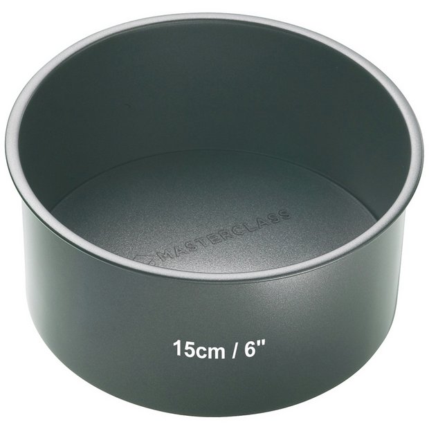 Masterclass round carbon steel cake tin 15cm, imported from the UK