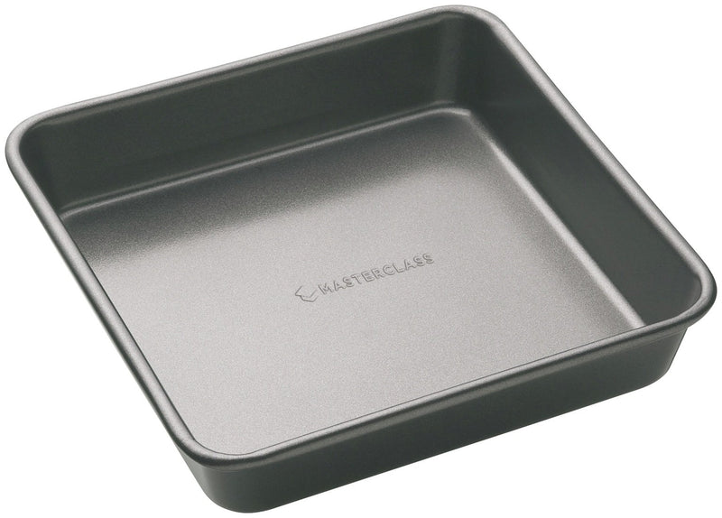 Masterclass square carbon steel baking tin 23cm, imported from the UK