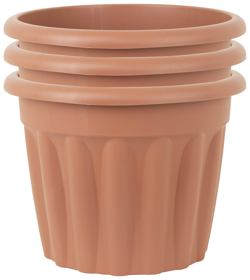 Wham plastic planter terracotta 40cm, imported from the UK
