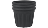 Argos Wham 40cm Round Vista Plastic Planter Set of 3 in Slate- Buy online at McGrocer