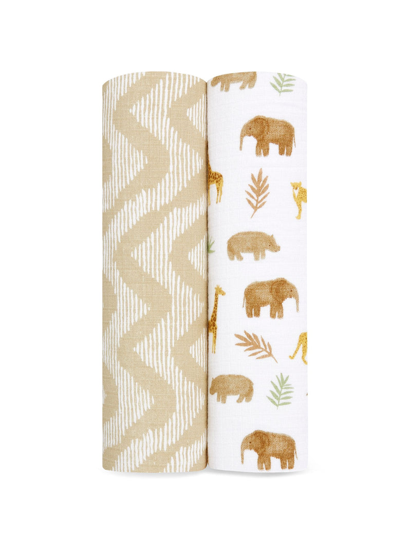 aden anais animal print baby blankets 2 pack - British product