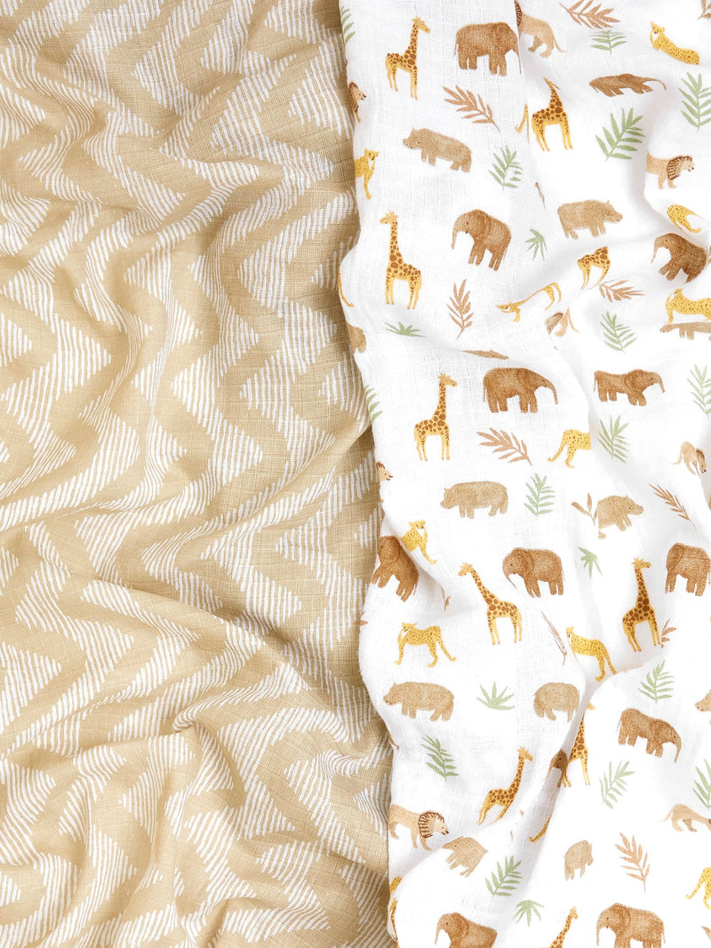 aden anais animal print baby blankets 2 pack - British product