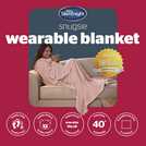 Silentnight wearable blanket Blush Pink L (British brand)