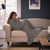 Silentnight Snugsie wearable blanket with sleeves Grey Large (British brand)