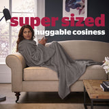 Silentnight Snugsie wearable blanket with sleeves Grey Large (British brand)