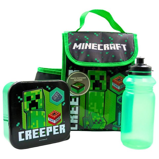 Minecraft lunch bag and bottle set 700ml, imported from the UK