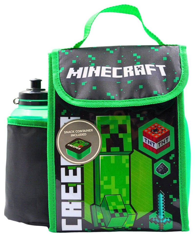 Minecraft lunch bag and bottle set 700ml, imported from the UK