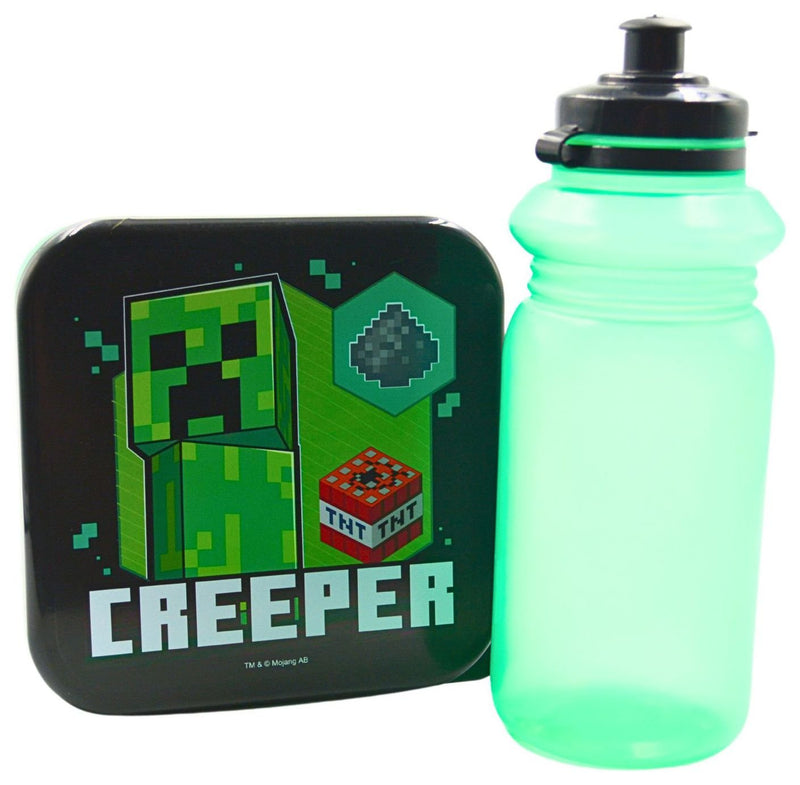 Minecraft lunch bag and bottle set 700ml, imported from the UK