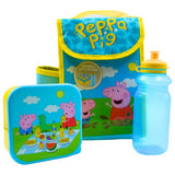 Peppa Pig lunch bag and bottle set 580ml, imported from the UK