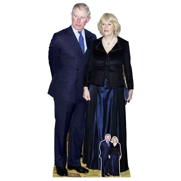 Star Cutouts King Charles Queen Camilla lifesize cardboard cutout (British brand)