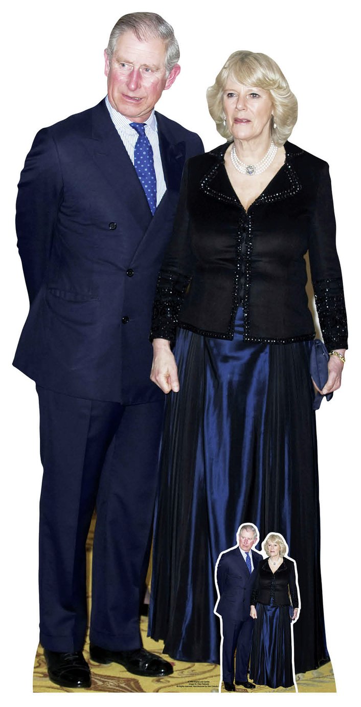 Star Cutouts King Charles Queen Camilla lifesize cardboard cutout (British brand)